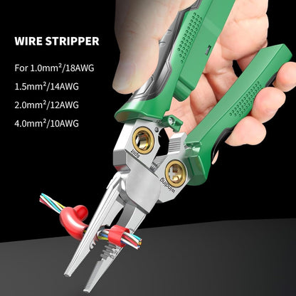 8-in-1 Voltage Tester Electrical Plier Electrician Tool For Twisting Wires Splitting Wires Voltage Tester